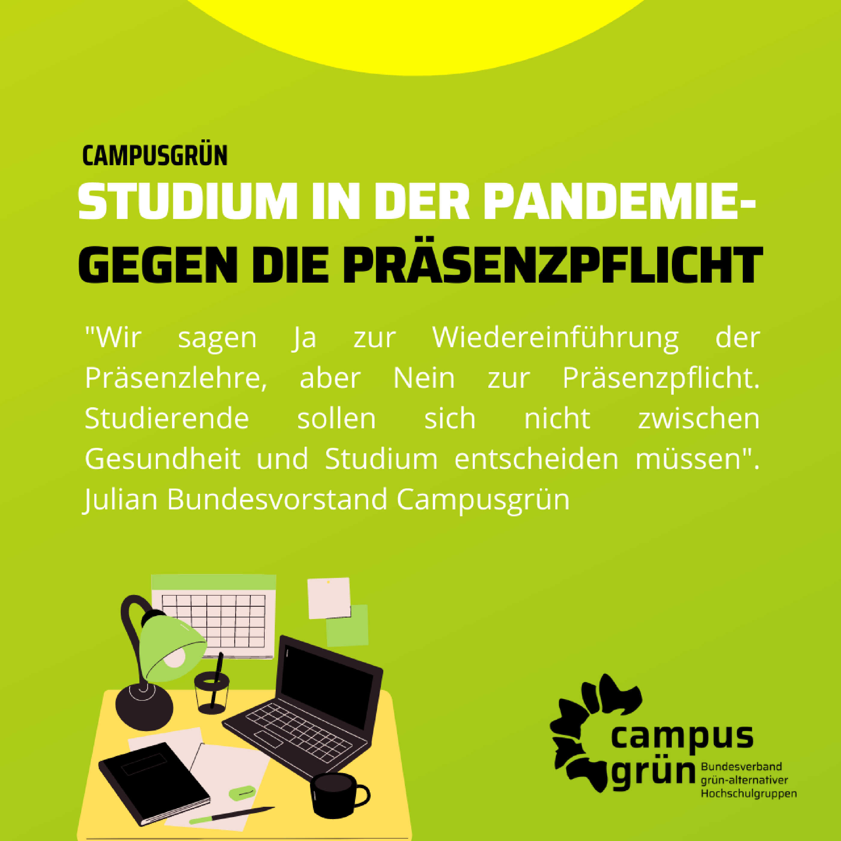 CAMPUSGRÜN- STUDIUM IN DER PANDEMIE