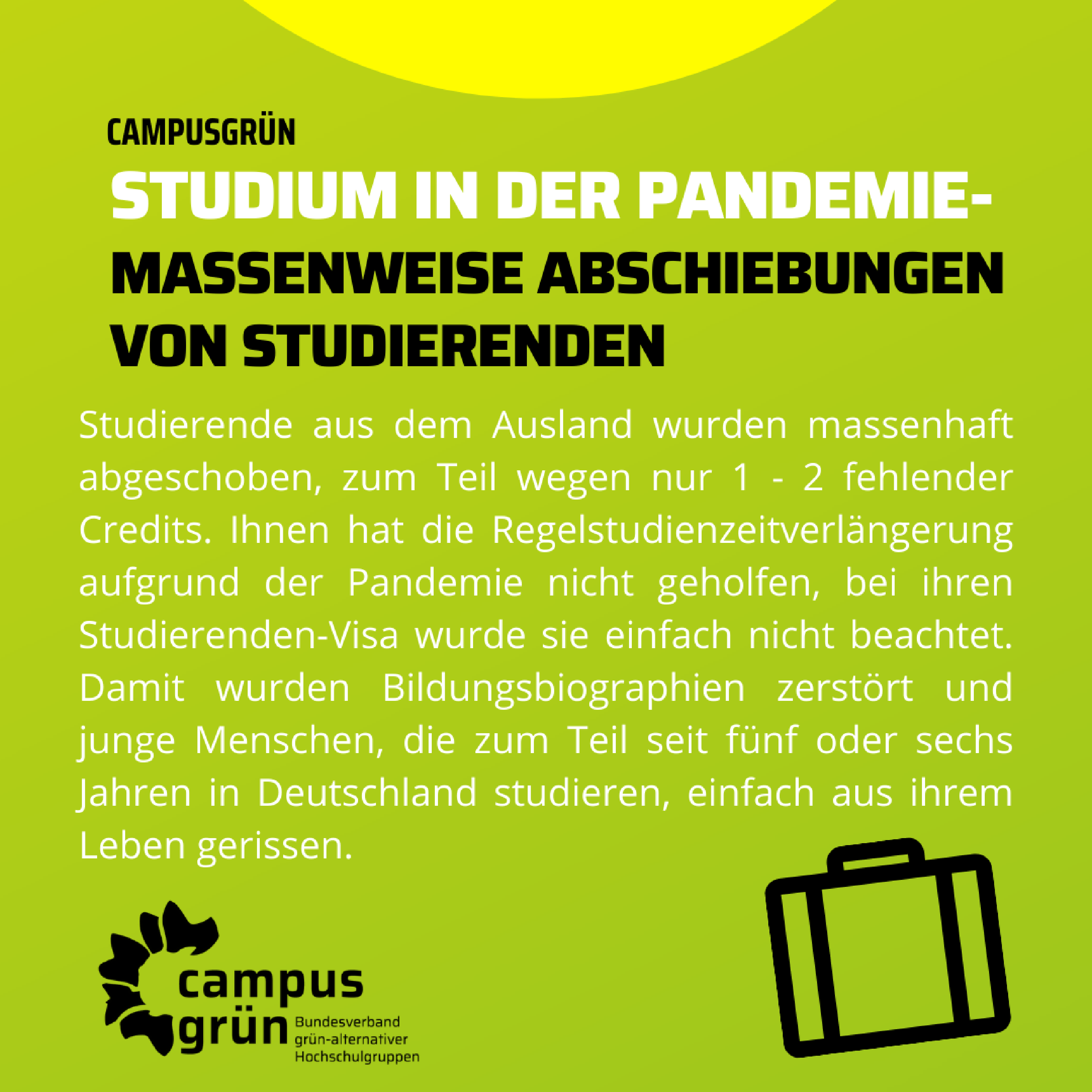 CAMPUSGRÜN- STUDIUM IN DER PANDEMIE