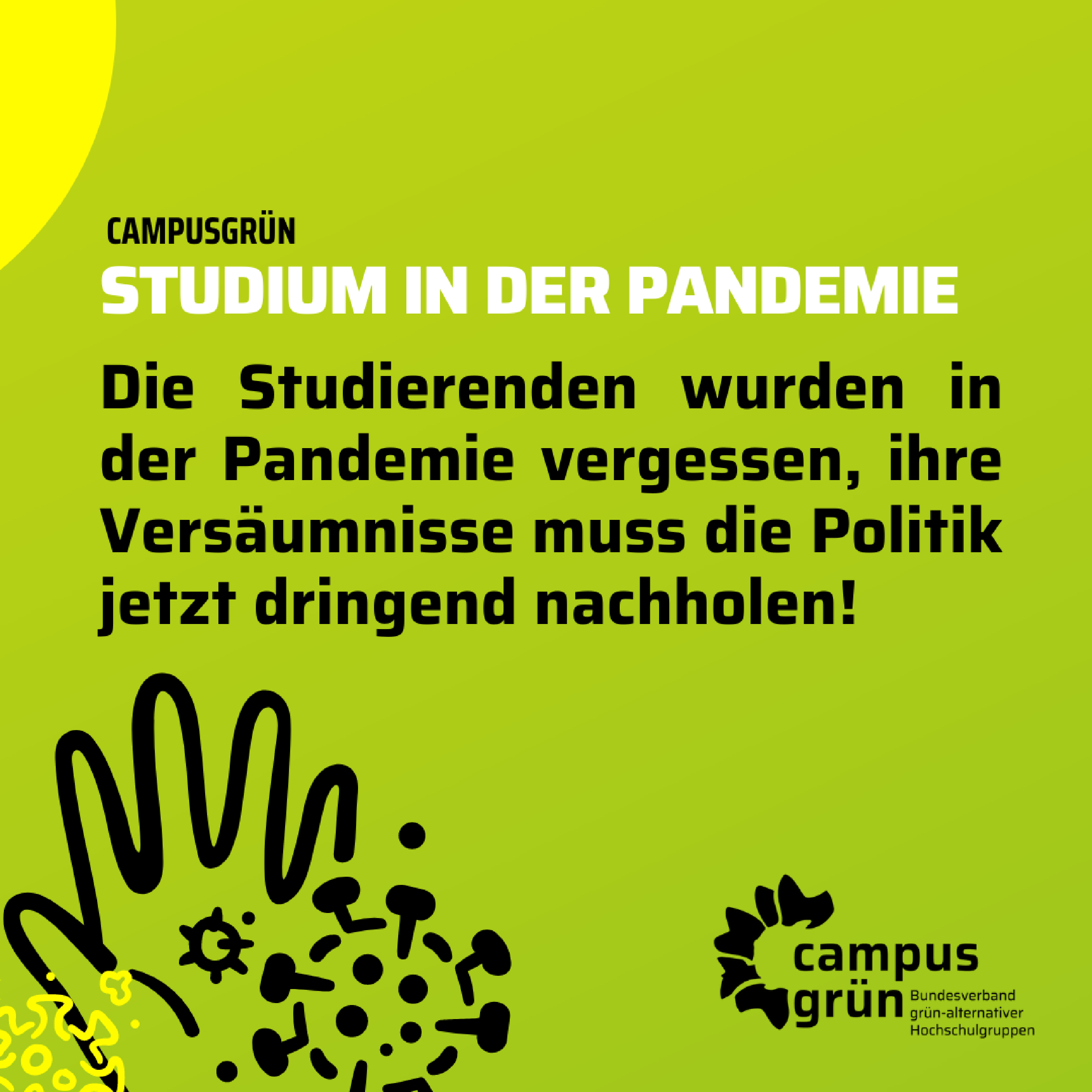 CAMPUSGRÜN- STUDIUM IN DER PANDEMIE