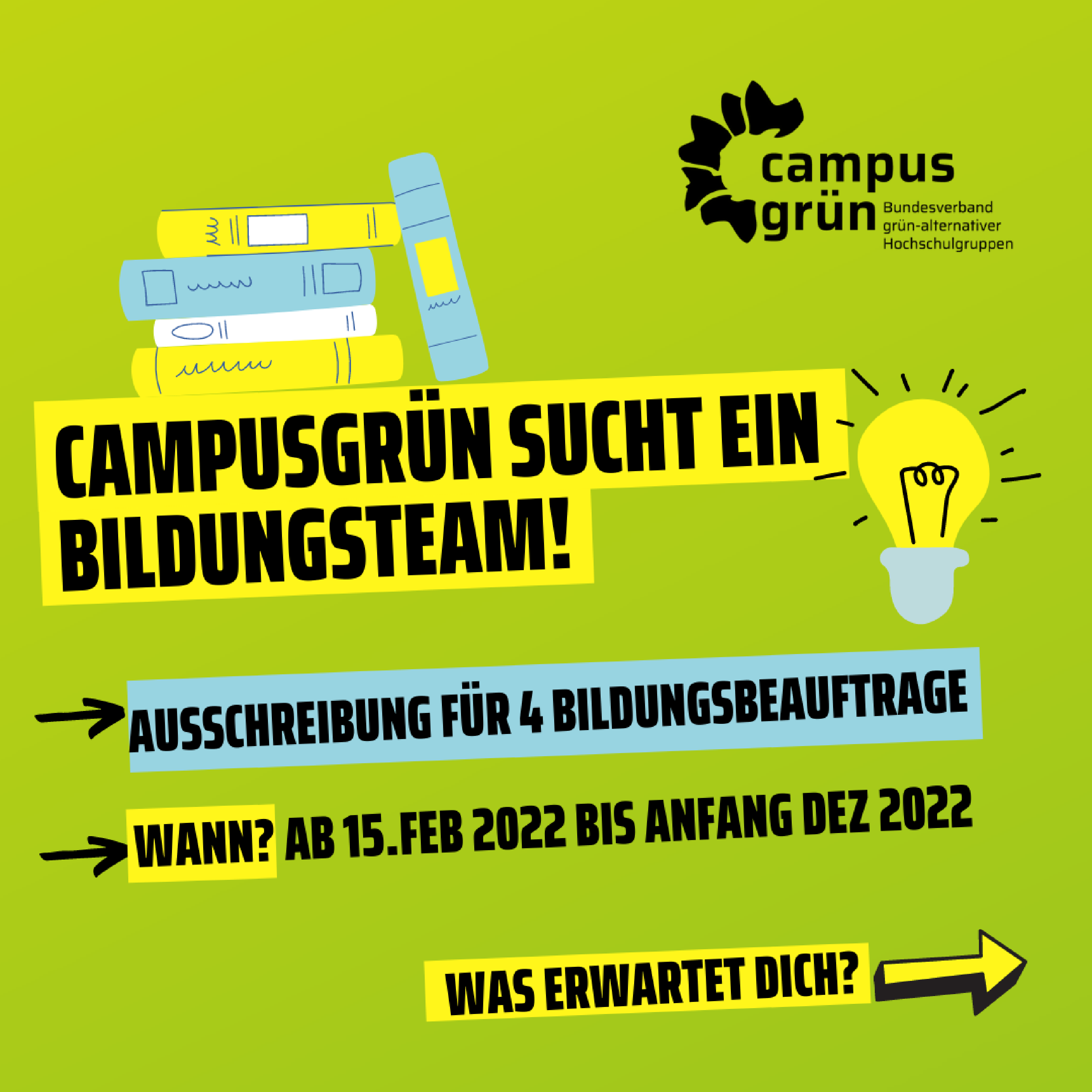 Campusgrün sucht ein Bildungsteam!