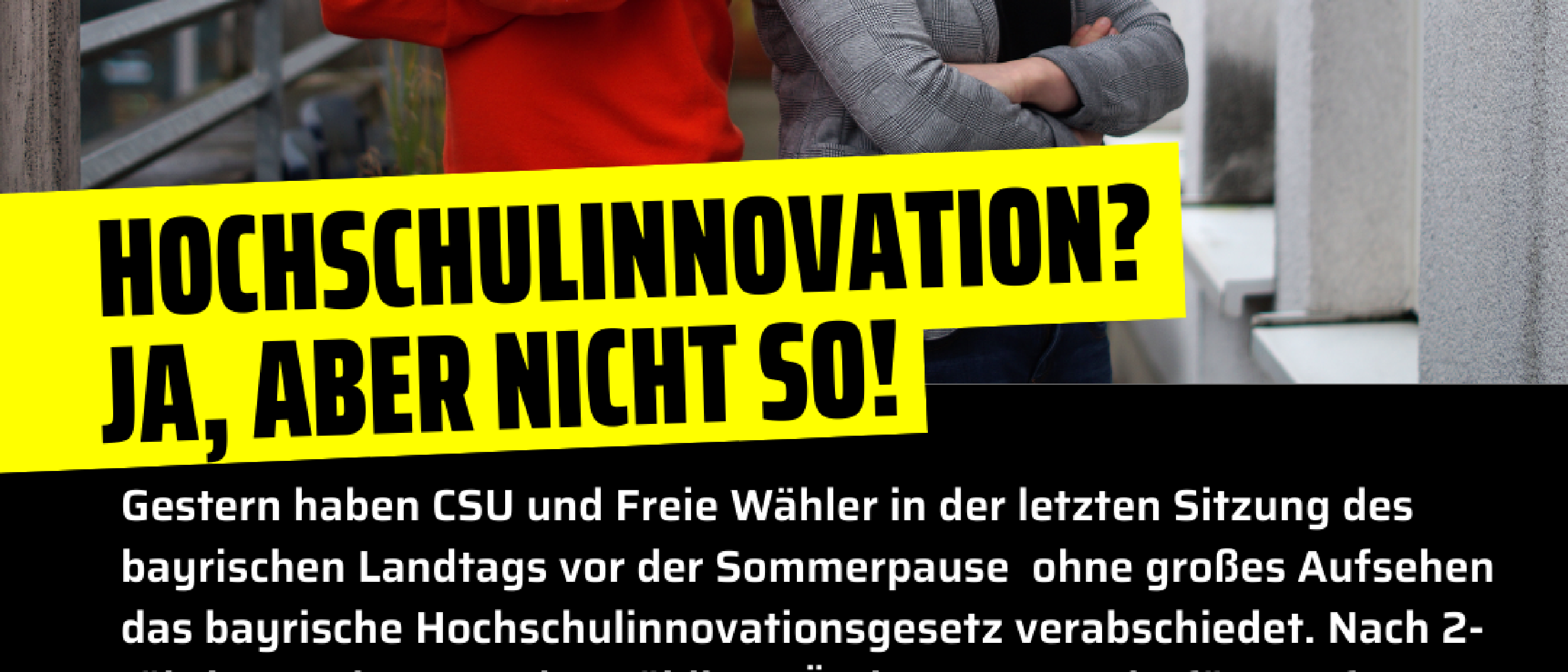 Hochschulinnovation? Ja, aber nicht so!