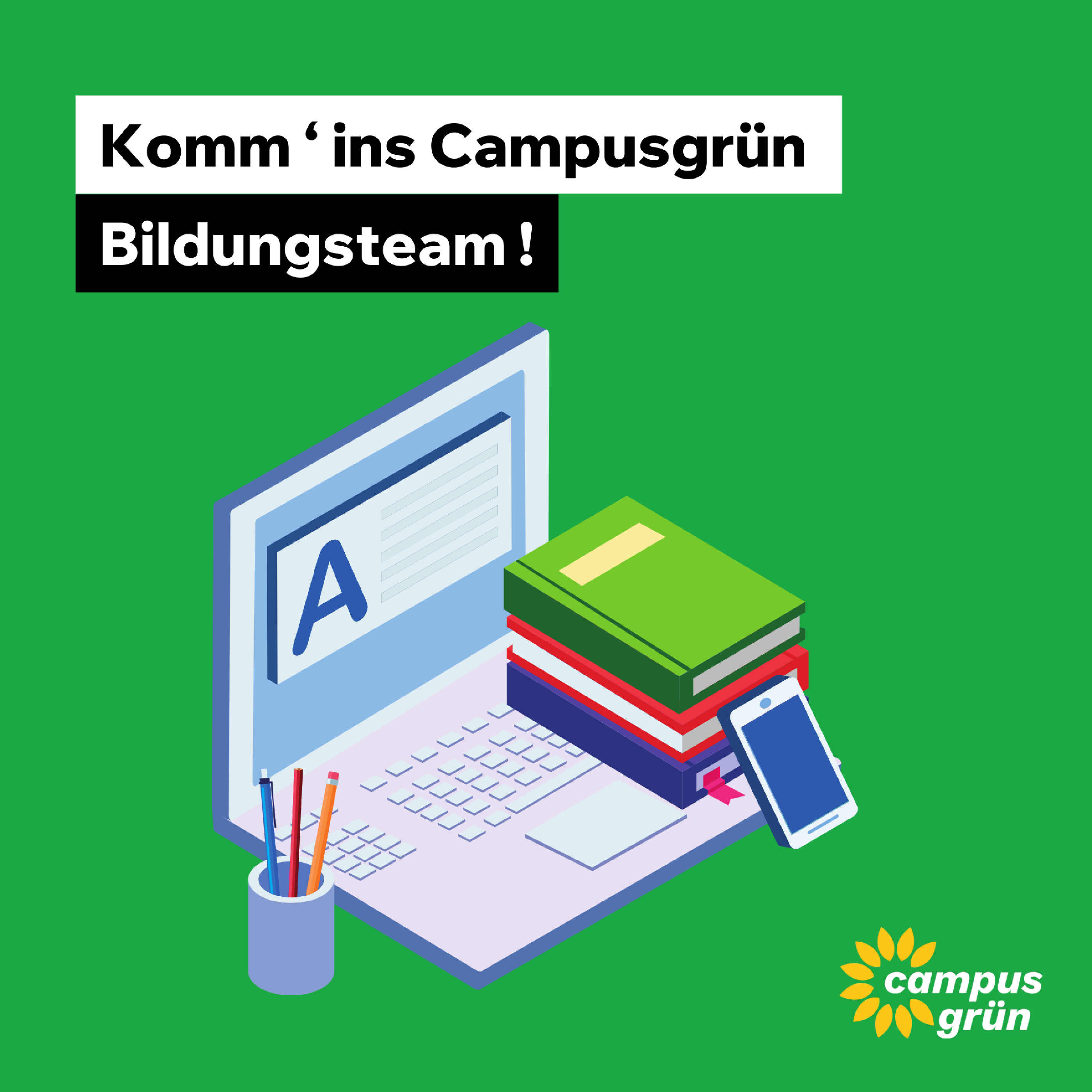 Komm´ ins Campusgrün Bildungsteam!