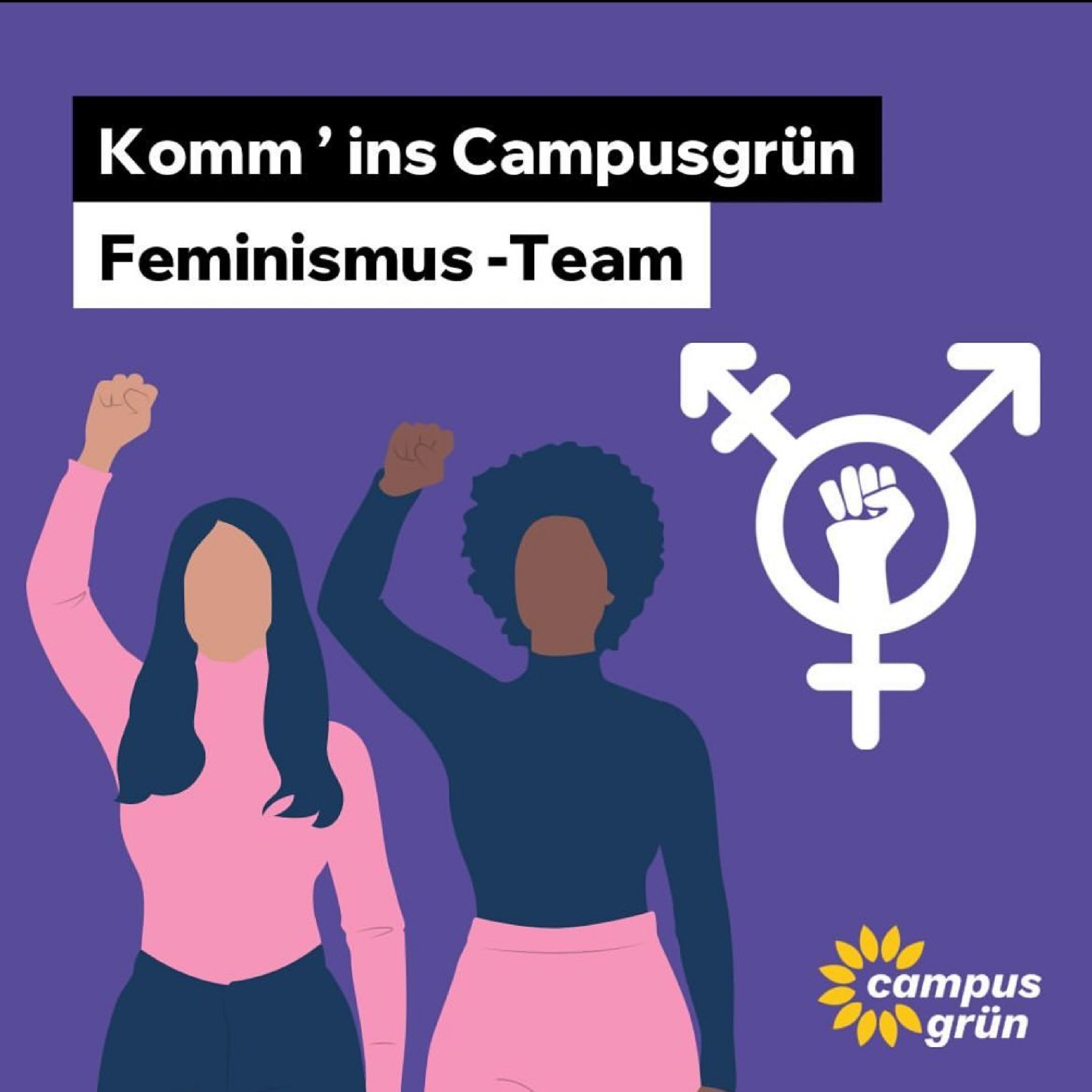 Komm´ ins Campusgrün Feminismus-Team!