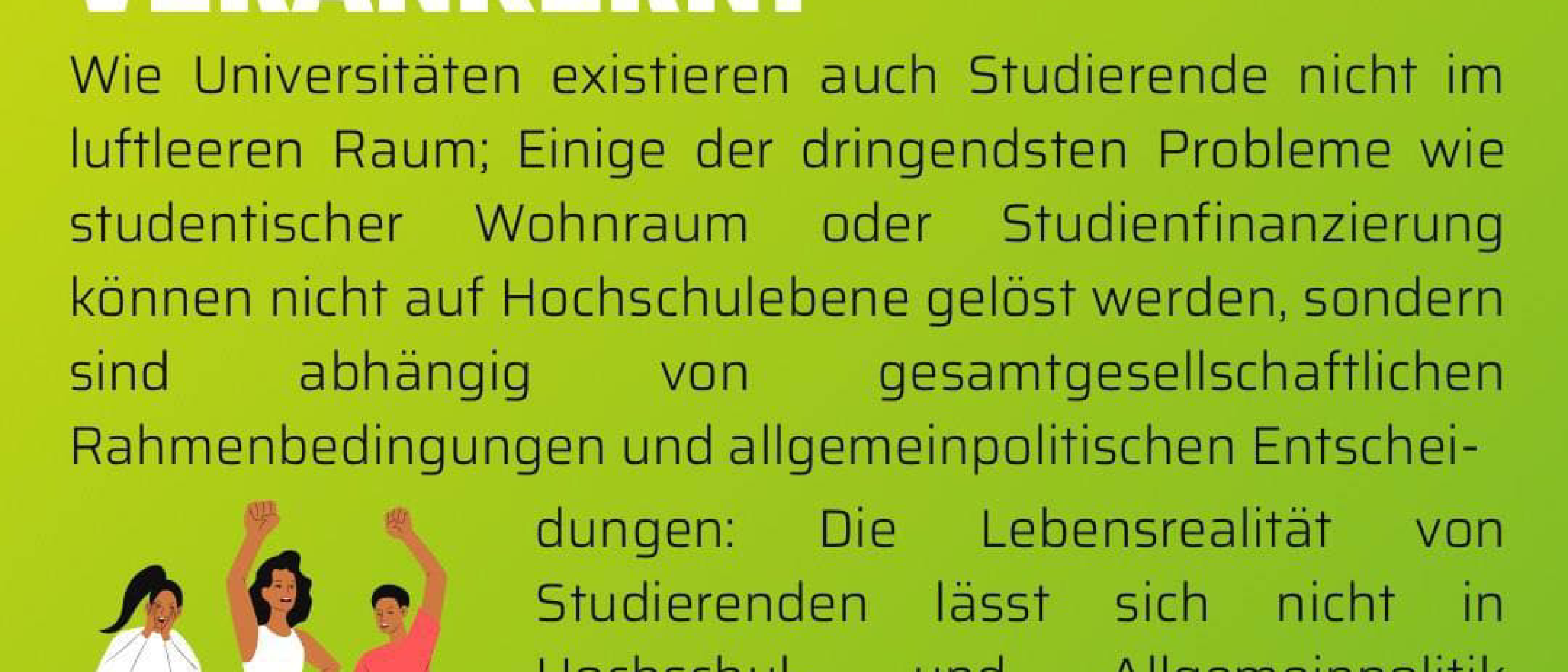 Raus aus dem Elfenbeinturm- Allgemeinpolitisches Mandat gesetzlich verankern!