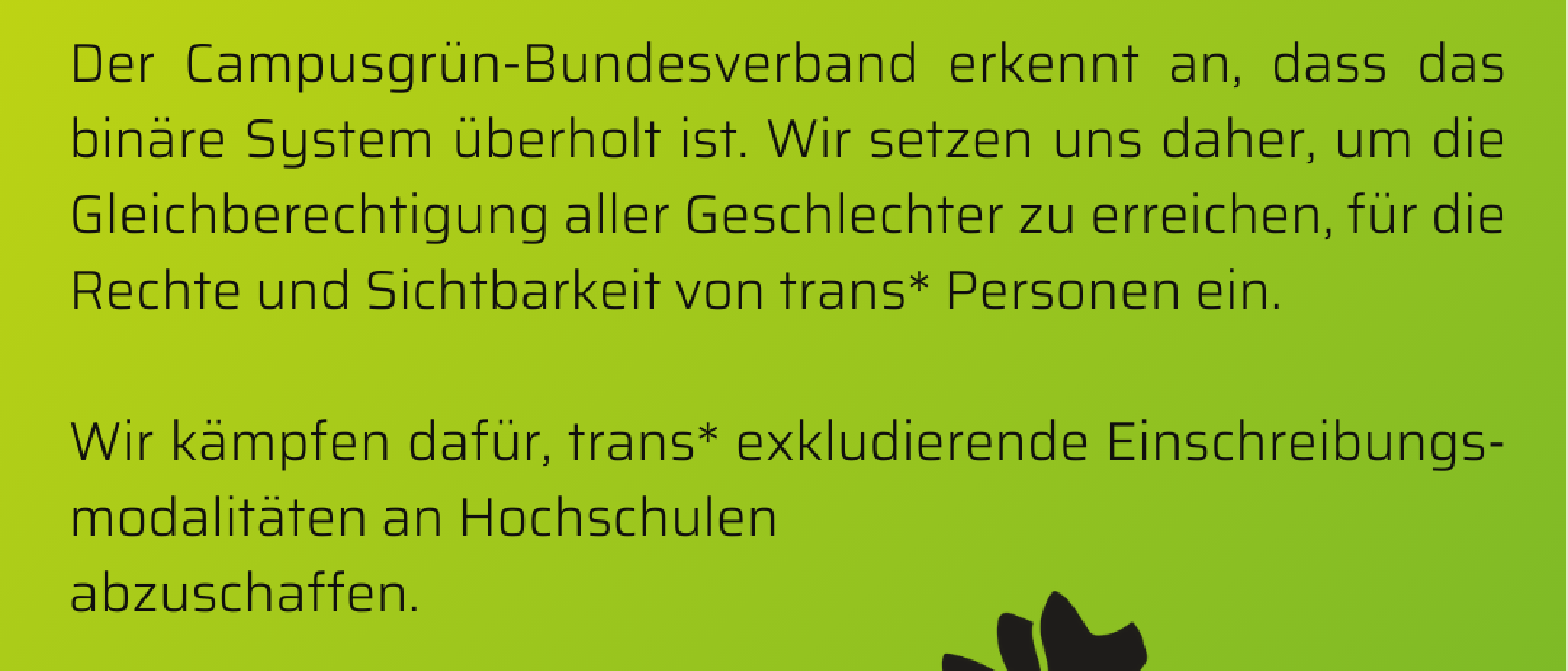 Trans* Rechte auch an Hochschulen