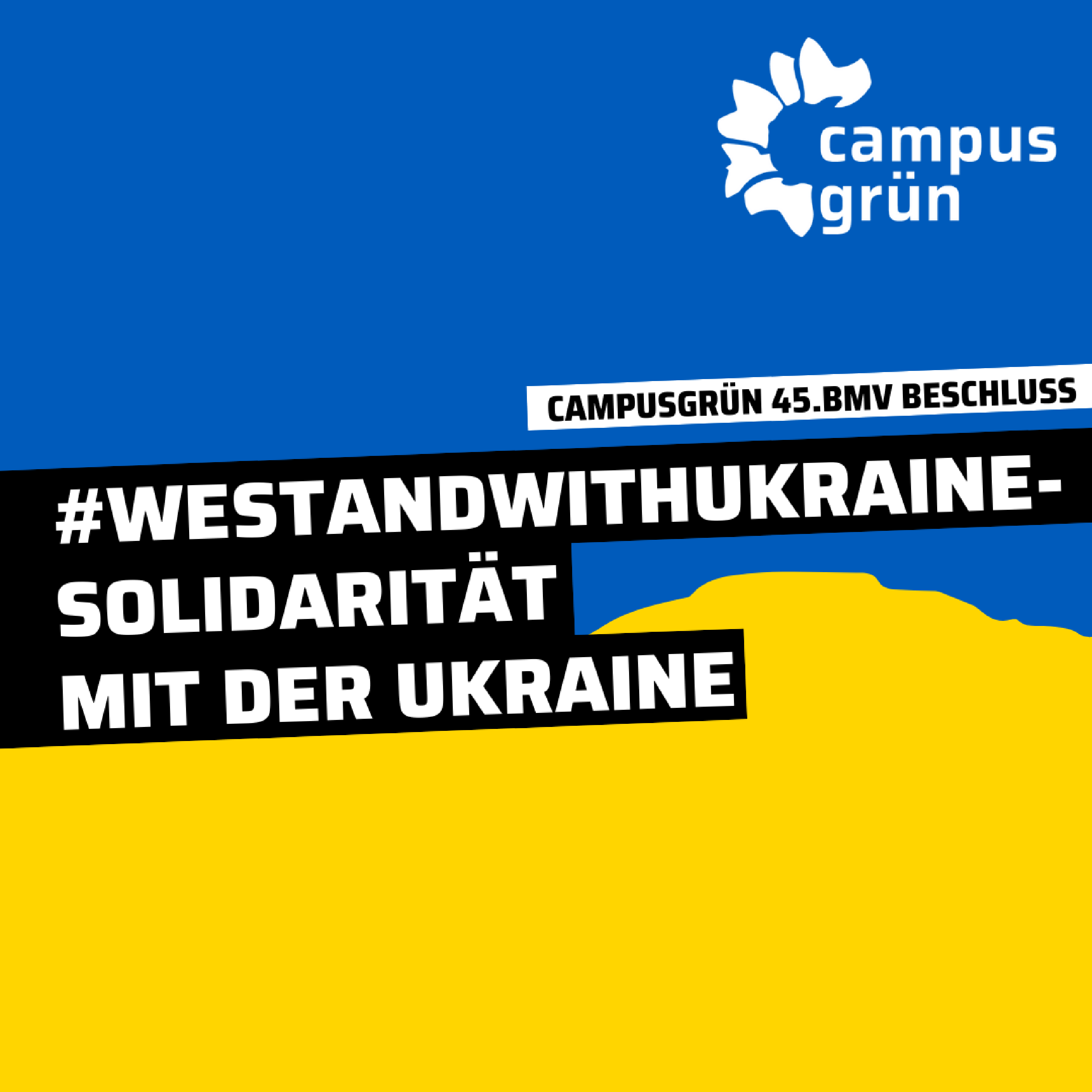 #westandwithukraine – Solidarität mit der Ukraine