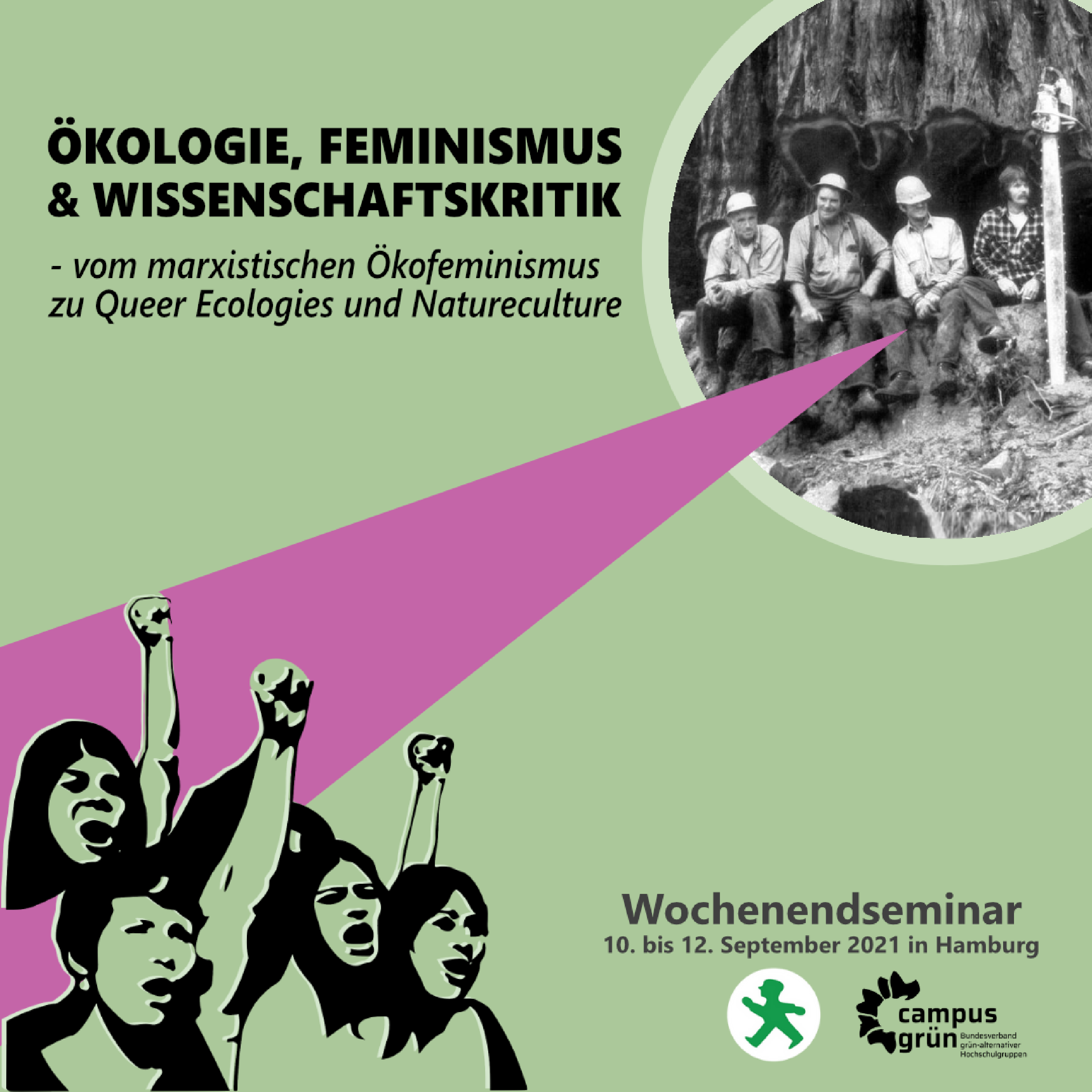 Wochenendseminar: Ökologie, Feminismus und Wissenschaftskritik Campusgrün Hamburg 10.- 12.09.2021