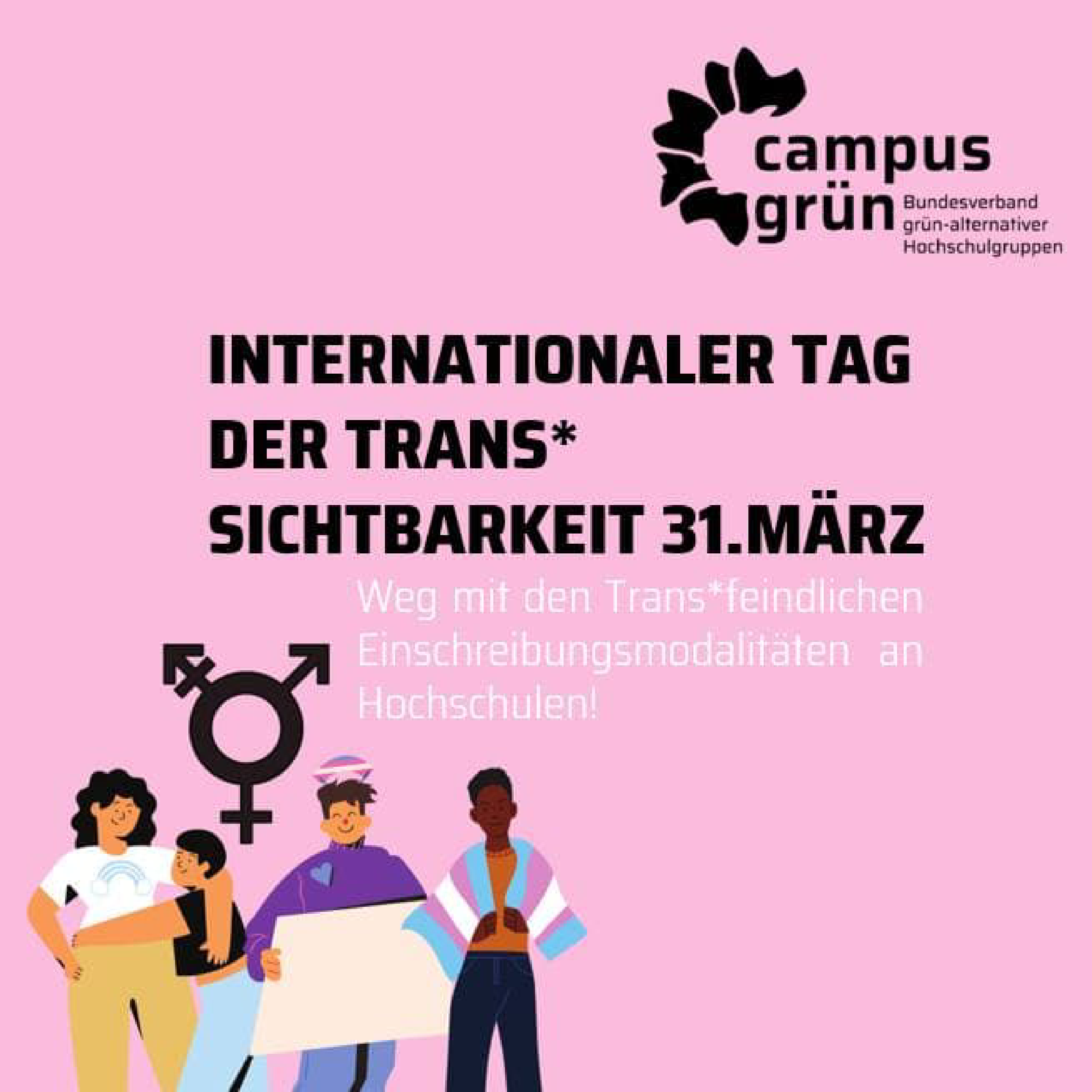 Zum Internationalen Tag der Trans* Sichtbarkeit