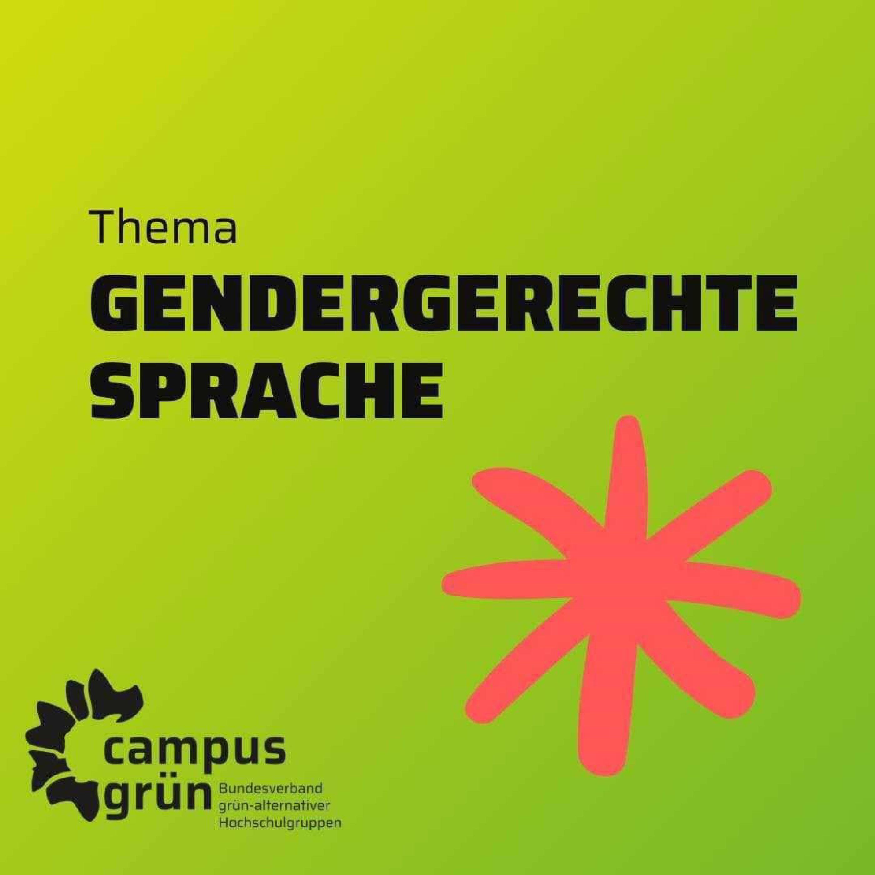 Zur gendergerechten Sprache
