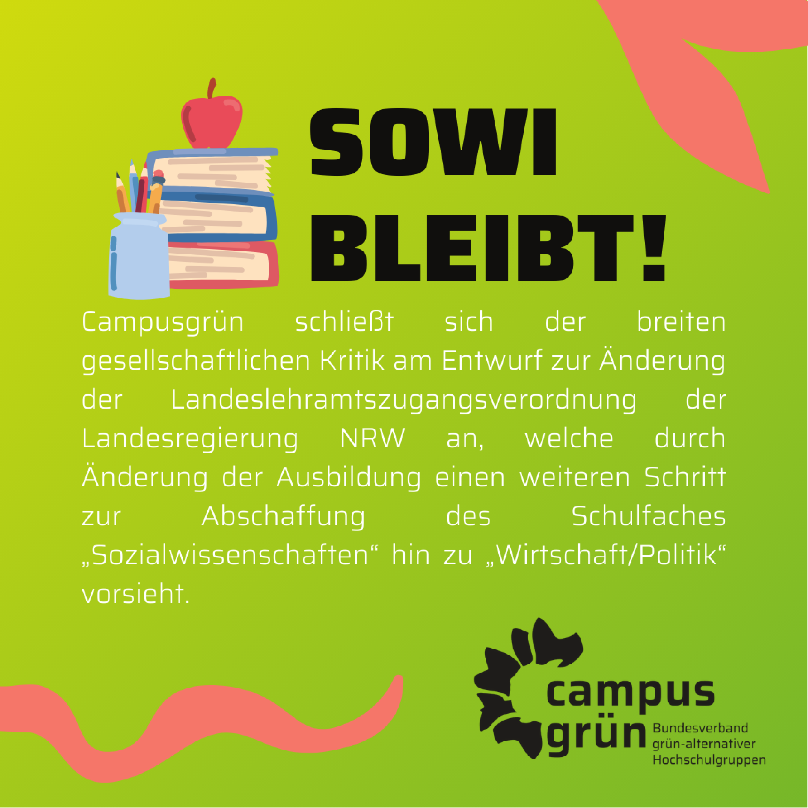 Zur geplanten Ersetzung des Schulfaches Sozialwissenschaften durch Wirtschaft/Politik in NRW
